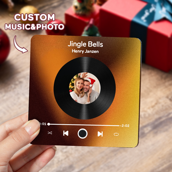 Customized Album Fridge Magnet Personalized Music Fridge Magnet Can Play Songs and Adjust Volume