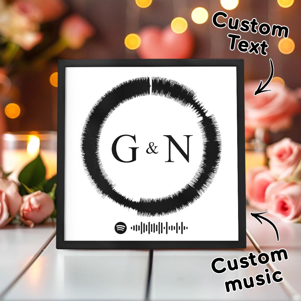 Custom Name Gifts Personalised Spotify Frame Custom Print Gifts for Lover - Myphotomugs