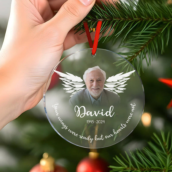 Personalized Memorial Photo Christmas Ornament Christmas Gifts for Family - Myphotomugs