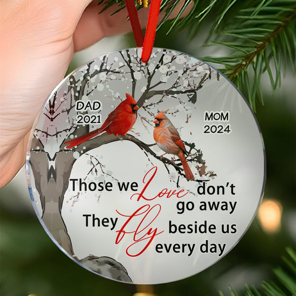 Personalized Memorial Ornament Cardinals Blossom Tree Christmas Ornament Gifts for Family - Myphotomugs