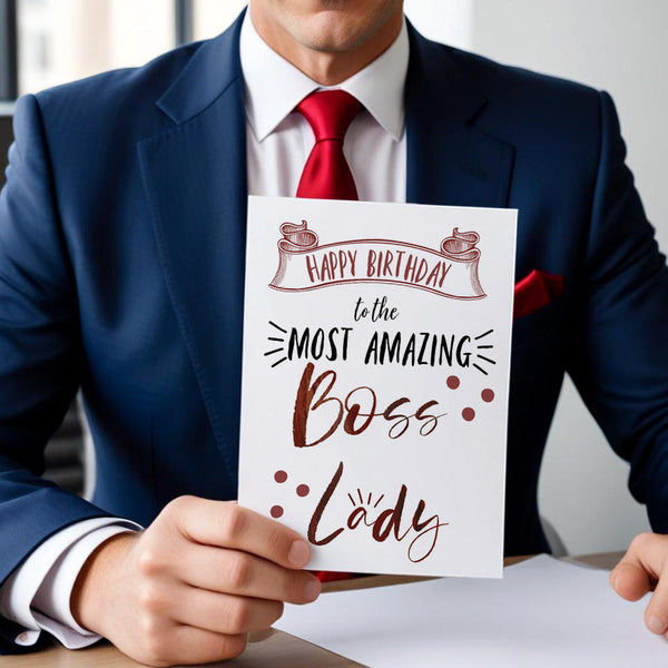 Boss's Day Card for Him Boss Birthday Card Greeting Card for Boss - Myphotomugs