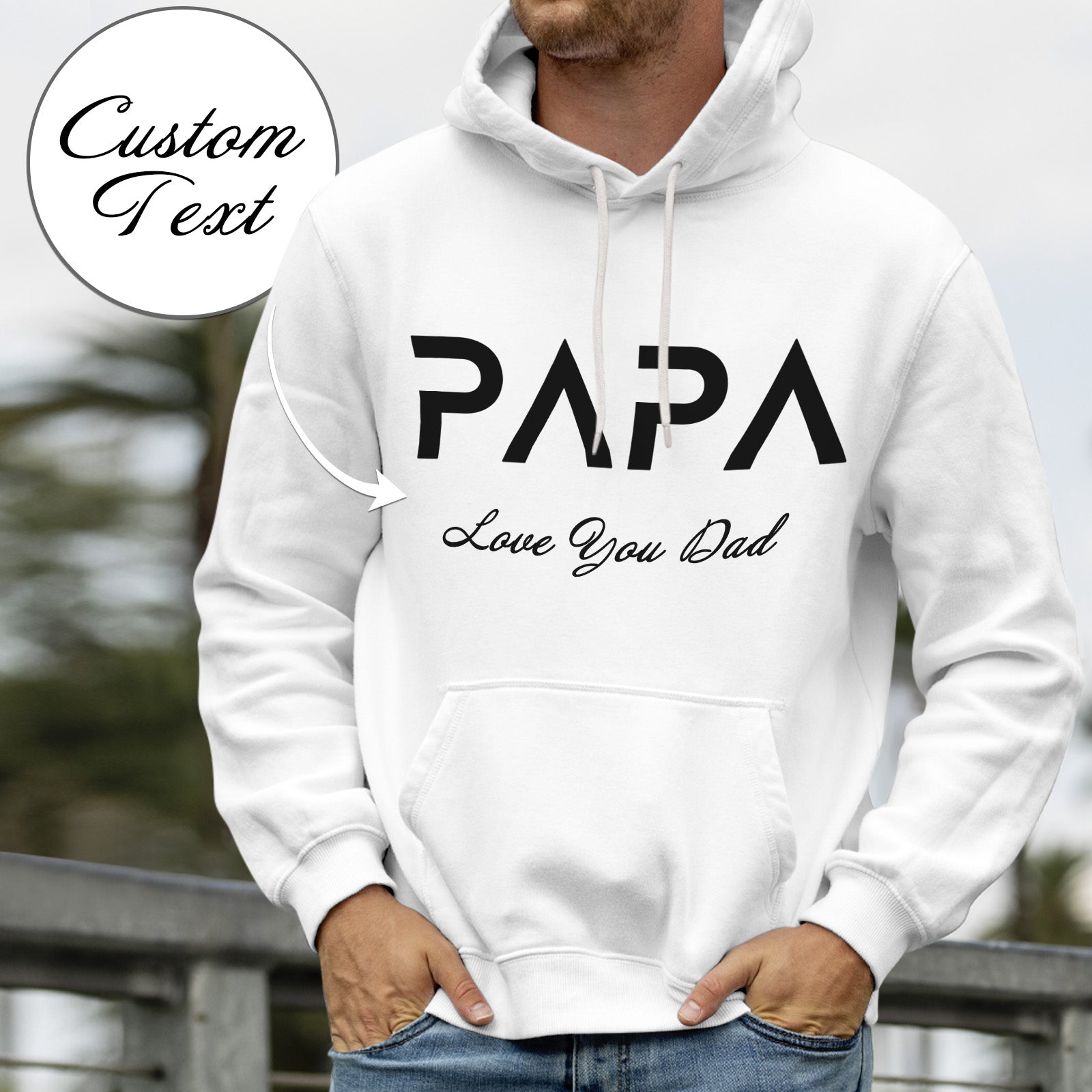 Custom Dad Hoodie Personalized Father Shirt Father's day Gifts - Myphotomugs