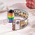 Custom Rainbow Film Roll Keychain Personalized Multiphoto Roll Keychain Gift for LGBT - customphotokeychain