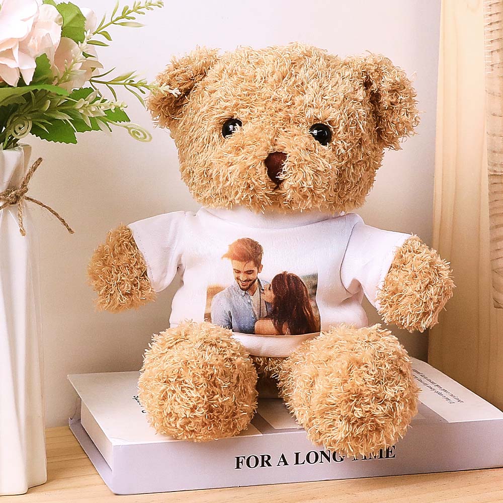 Custom Photo Gifts Personalized Cute Plush Photo Bear Gifts for Lover - Myphotomugs