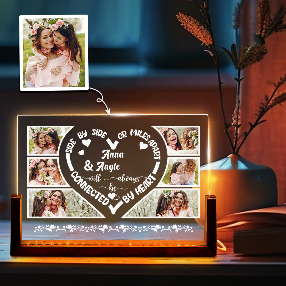 Custom Photo Lamp Personalized Acrylic LED Lamp Photo Gift For Lover - Myphotomugs