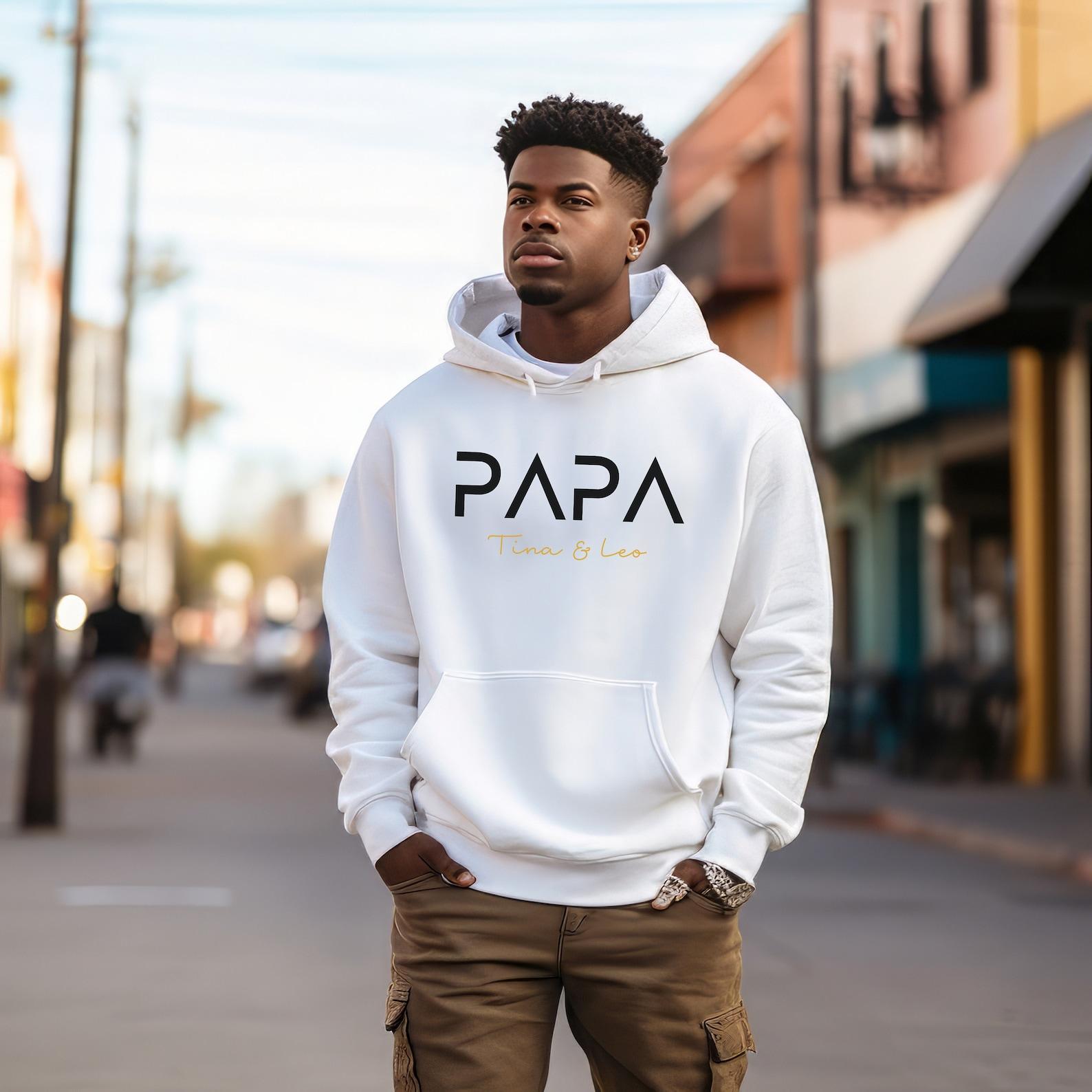 Dad Hoodie Personalized with Name Father T-Shirt Gift Father's Day Hoodie